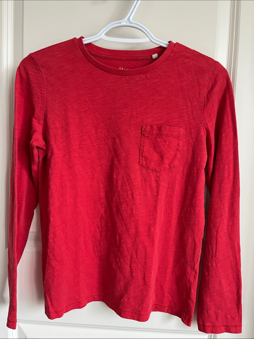 Mini Boden Bright Red Crew Neck Tee
